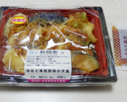 海老と季節野菜の天重(498円)