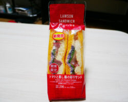 トマトと蒸し鶏の彩りサンド