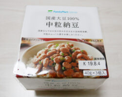 国産大豆100%中粒納豆(110円)