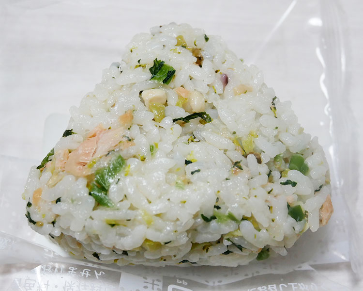 ミニストップ「おにぎり 鮭と野沢菜のごはん(108円)」