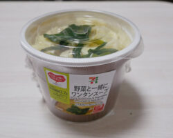 野菜と一緒にワンタンスープ(321円)