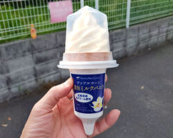 ワッフルコーン濃旨ミルクバニラ(198円)