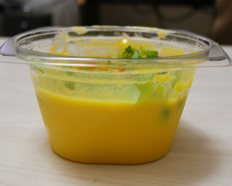 デイリーヤマザキ「野菜を食べる！かぼちゃの冷製スープ(321円)」