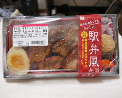 駅弁風 味噌ヒレかつ弁当(599円)