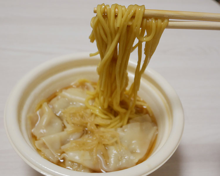 ミニストップ「生姜香るミニ醤油ワンタン麺(321円)」